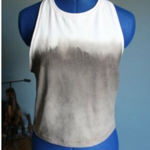 Athleta Ombre Racerback Sleeveless Crop Top